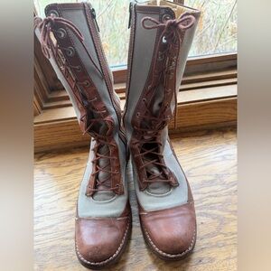 Timberland Brown and Tan Women's Lace Up Boots